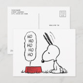 Pinda's | Snoopy Ho Ho Ho Voerbak Feestdagenkaart (Voorkant / Achterkant)