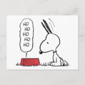 Pinda's | Snoopy Ho Ho Ho Voerbak Feestdagenkaart (Voorkant)