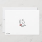 Pinda's | Snoopy Ho Ho Ho Voerbakje Feestdagenkaart (Achterkant)