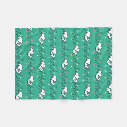 pinda's | Snoopy Ho Ho Kerstmis Fleece Deken (Voorkant (Horizontaal))