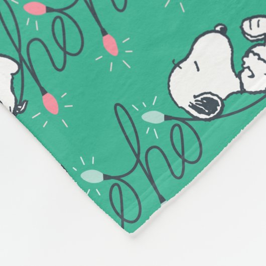 pinda's | Snoopy Ho Ho Kerstmis Fleece Deken (Hoek)