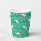 pinda's | Snoopy Ho Ho Kerstmis Papieren Bekers (Achterkant)