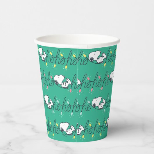 pinda's | Snoopy Ho Ho Kerstmis Papieren Bekers (Rechts)