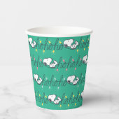 pinda's | Snoopy Ho Ho Kerstmis Papieren Bekers (Voorkant)