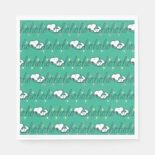 pinda's | Snoopy Ho Ho Kerstmis Servet (Voorkant)