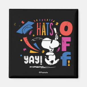 Pinda's Snoopy Hoed Af Voor Jou Afstuderen Gefelic Magneet