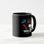 Pinda's Snoopy Hoed Af Voor Jou Afstuderen Gefelic Mok (Voorkant rechts)