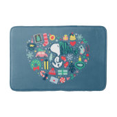 pinda's | Snoopy Holiday Geluk Hart Badmat (Voorkant)
