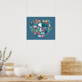 pinda's | Snoopy Holiday Geluk Hart Poster (Keuken)