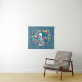 pinda's | Snoopy Holiday Geluk Hart Wandkleed (In Situ (horizontaal))