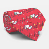 pinda's | Snoopy Holiday Ho Ho Holiday Patroon Stropdas (Opgerold)