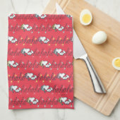 pinda's | Snoopy Holiday Ho Ho Holiday Patroon Theedoek (Quarter Fold)