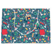 pinda's | Snoopy Holiday Pattern Groot Cadeauzakje (Voorkant)
