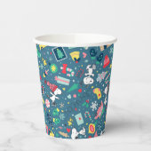 pinda's | Snoopy Holiday Pattern Papieren Bekers (Links)