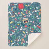 pinda's | Snoopy Holiday Pattern Sherpa Deken (Voorkant)