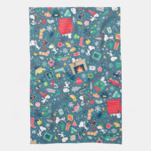 pinda's | Snoopy Holiday Pattern Theedoek (Verticaal)