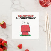 Pinda's Snoopy Hondenhok Verjaardag Servet (Insitu)