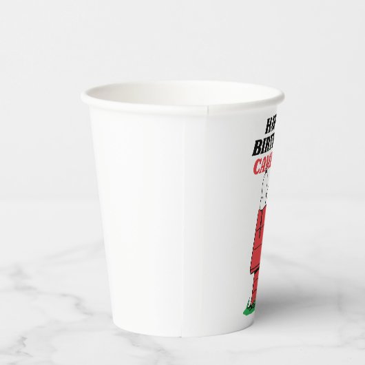 Pinda's Snoopy Hondenhuis Verjaardag Papieren Beke Papieren Bekers (Rechts)