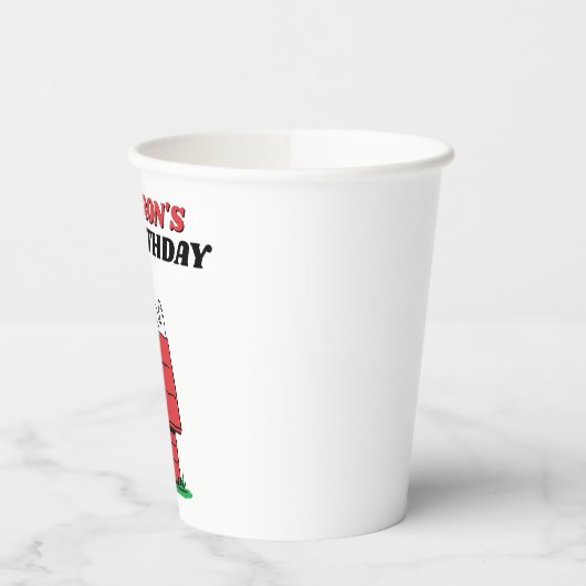 Pinda's Snoopy Hondenhuis Verjaardag Papieren Bekers (Links)