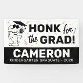 pinda's - Snoopy | Honk voor het Afstudeerder Spandoek (Horizontaal)