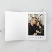 pinda's | Snoopy Hugging Heart | Foto toevoegen Kaart (Binnen)