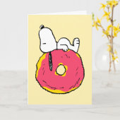 pinda's | Snoopy I Donut Know | Foto toevoegen Kaart (Gele Bloem)