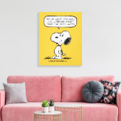 pinda's | Snoopy, je kunt niet je hele leven wacht Canvas Afdruk (Insitu (Woonkamer))