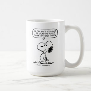 pinda's   Snoopy, je kunt niet je hele leven wacht Koffiemok