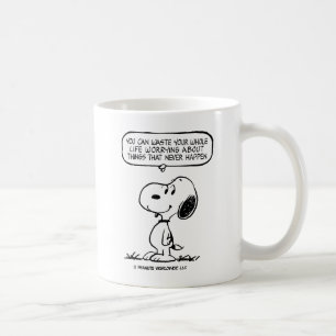pinda's   Snoopy, je kunt niet je hele leven wacht Koffiemok