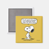 pinda's | Snoopy, je kunt niet je hele leven wacht Magneet (Voorkant / Achterkant)