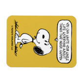 pinda's | Snoopy, je kunt niet je hele leven wacht Magneet (Horizontaal)
