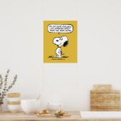 pinda's | Snoopy, je kunt niet je hele leven wacht Poster (Keuken)