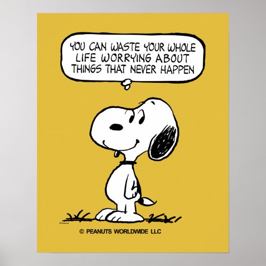 pinda's | Snoopy, je kunt niet je hele leven wacht Poster (Voorkant)