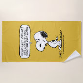 pinda's | Snoopy, je kunt niet je hele leven wacht Strandlaken (Voorkant)
