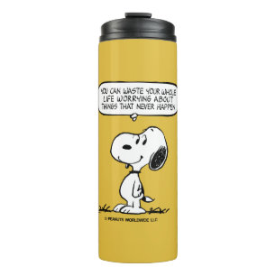 pinda's   Snoopy, je kunt niet je hele leven wacht Thermosbeker