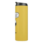 pinda's | Snoopy, je kunt niet je hele leven wacht Thermosbeker (Geroteerd rechts)