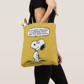 pinda's | Snoopy, je kunt niet je hele leven wacht Tote Bag (Dichtbij)
