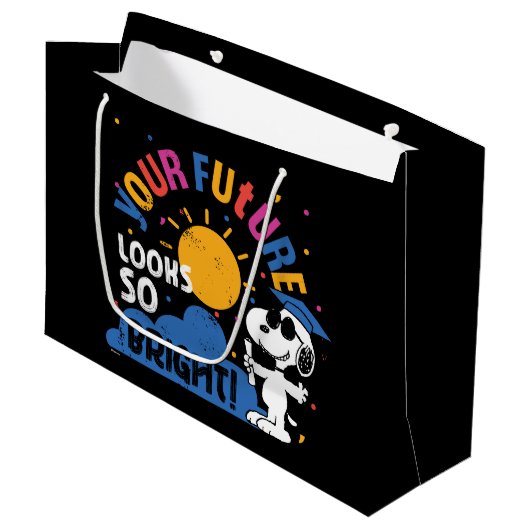 Pinda's Snoopy Je Toekomst Ziet Er Zo Helder Uit Groot Cadeauzakje (Voorkant Gekanteld)