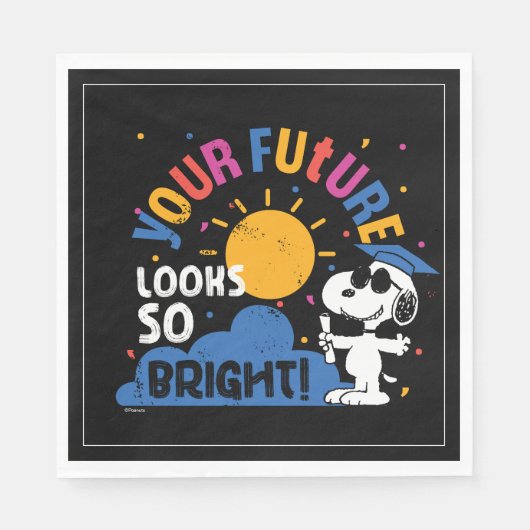 Pinda's Snoopy Je Toekomst Ziet Er Zo Helder Uit Servet (Voorkant)