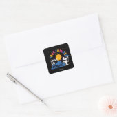 Pinda's Snoopy Je Toekomst Ziet Er Zo Helder Uit Vierkante Sticker (Envelop)