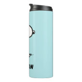 pinda's | Snoopy | Jouw namen toevoegen Thermosbeker (Geroteerd rechts)