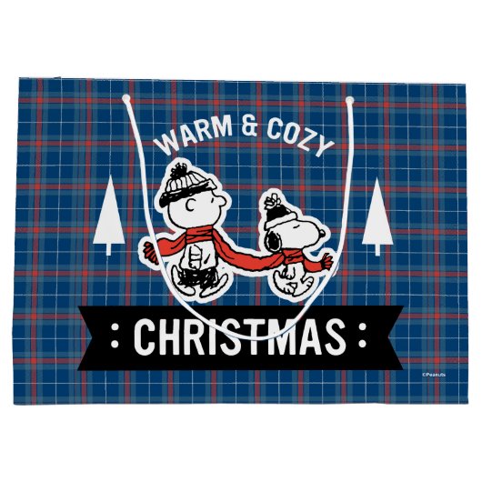 pinda's | Snoopy kerst en Charlie Brown 2 Groot Cadeauzakje (Achterkant)