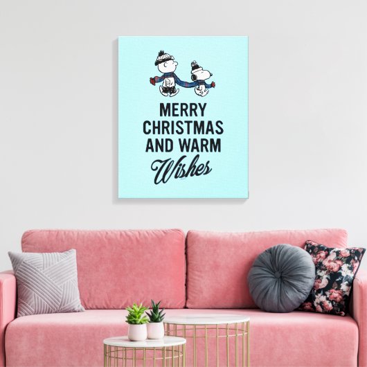 pinda's | Snoopy kerst en Charlie Brown Canvas Afdruk (Insitu (Woonkamer))