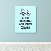 pinda's | Snoopy kerst en Charlie Brown Canvas Afdruk (Insitu (Houten vloer))