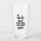 pinda's | Snoopy kerst en Charlie Brown Glas (Voorkant)