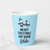 pinda's | Snoopy kerst en Charlie Brown Papieren Bekers (Voorkant)