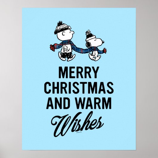 pinda's | Snoopy kerst en Charlie Brown Poster (Voorkant)