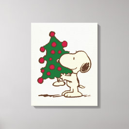 pinda's | Snoopy kerstboom Canvas Afdruk