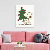 pinda's | Snoopy kerstboom Canvas Afdruk (Insitu (Woonkamer))