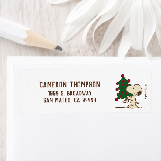 pinda's | Snoopy kerstboom Etiket (Insitu)